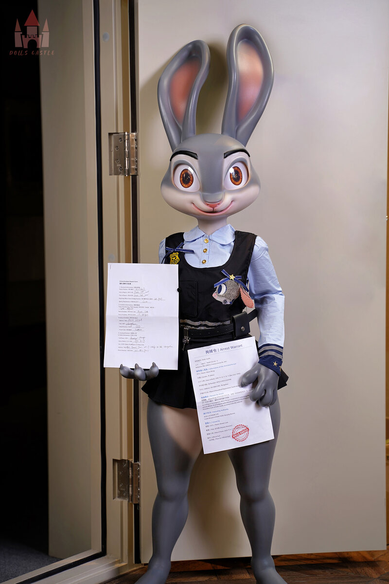 Picture of 168cm/5ft6 A-cup Silicone Sex Doll – Rabitty (Judy Hopps)