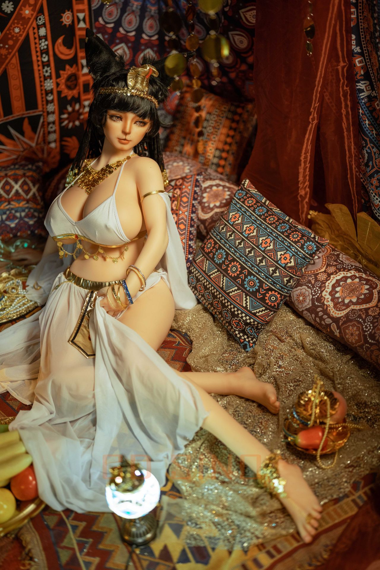 Picture of GD Sino 155cm/5ft1 L-cup Silicone Sex Doll – G155 Body + G1 Luozi (cat-like makeup) - Luozi