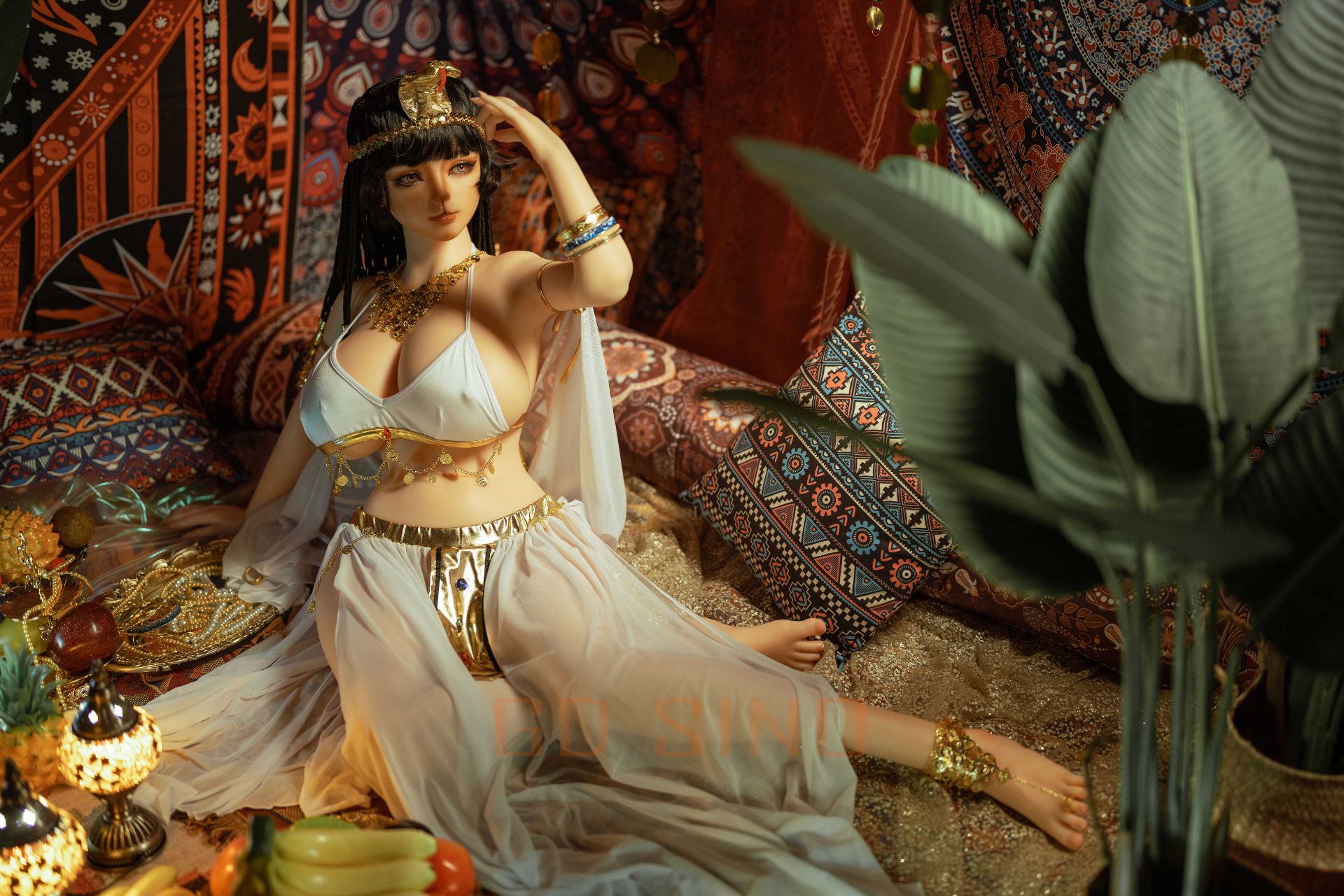 Picture of GD Sino 155cm/5ft1 L-cup Silicone Sex Doll – G155 Body + G1 Luozi (cat-like makeup) - Luozi