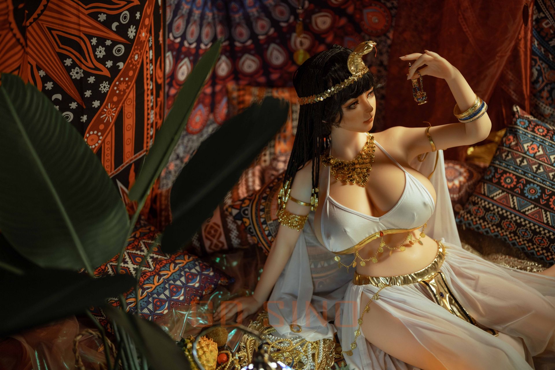 Picture of GD Sino 155cm/5ft1 L-cup Silicone Sex Doll – G155 Body + G1 Luozi (cat-like makeup) - Luozi