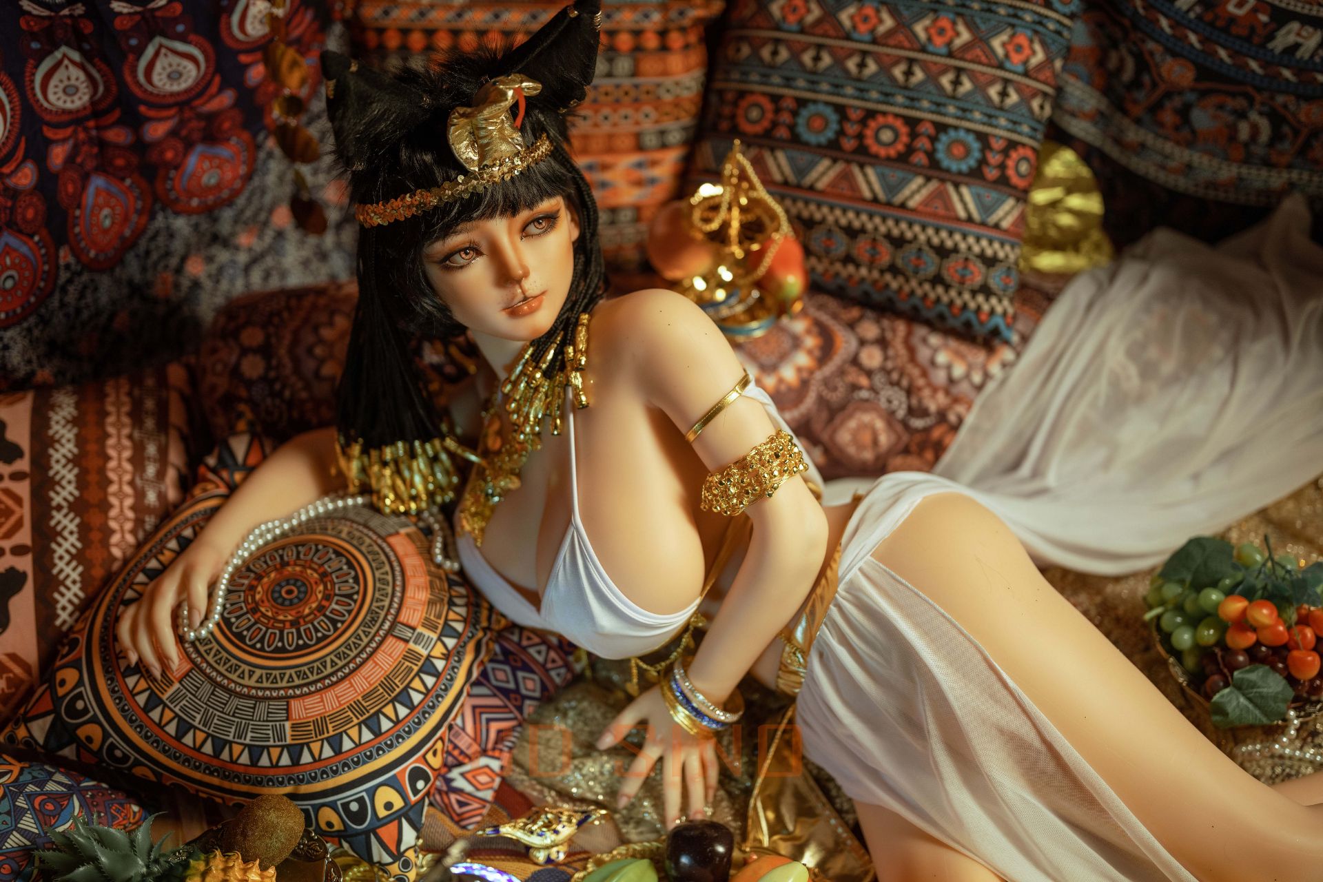 Picture of GD Sino 155cm/5ft1 L-cup Silicone Sex Doll – G155 Body + G1 Luozi (cat-like makeup) - Luozi