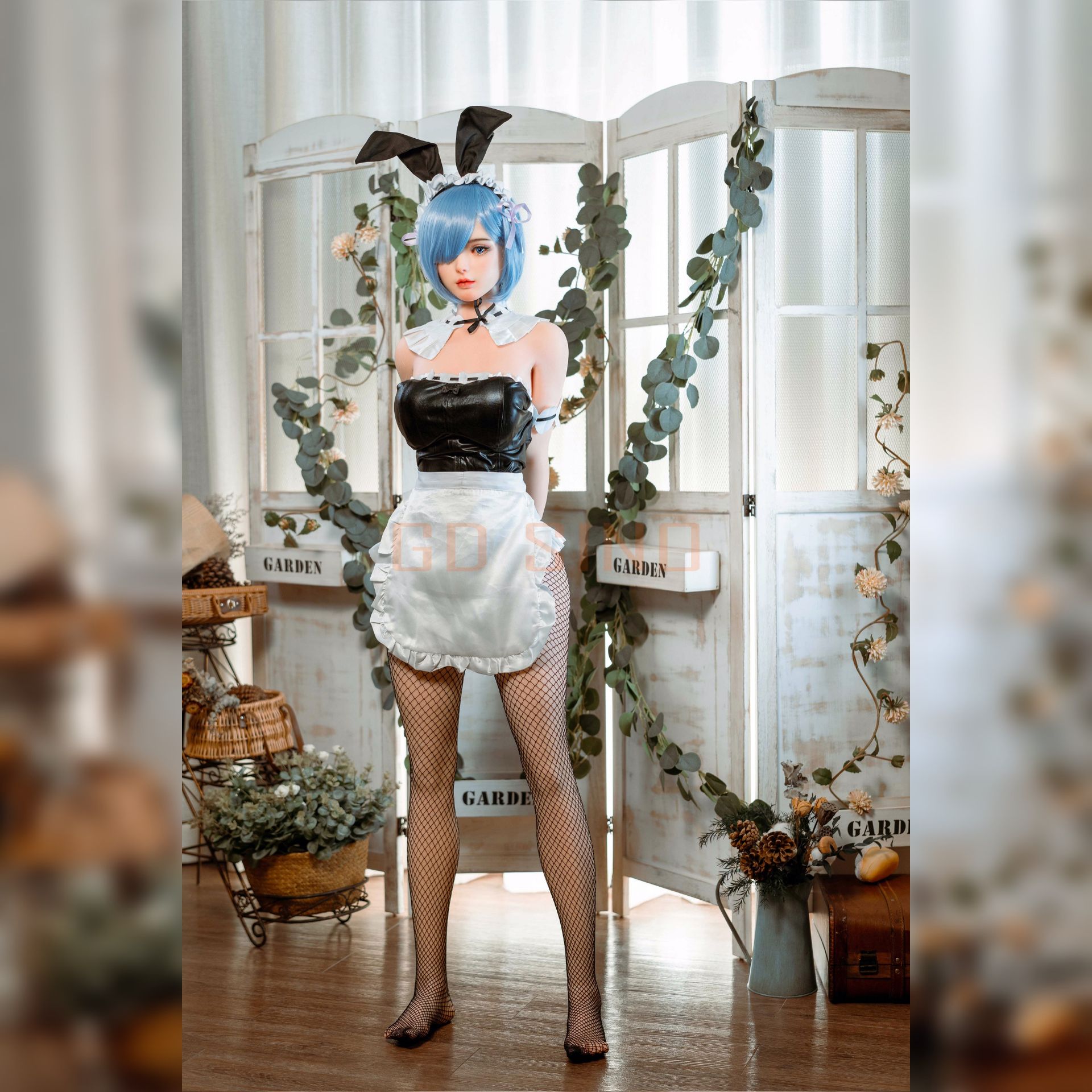 Picture of GD Sino 156cm/5ft1 C-cup Silicone Sex Doll – G1 Luozi (Cos Rem)