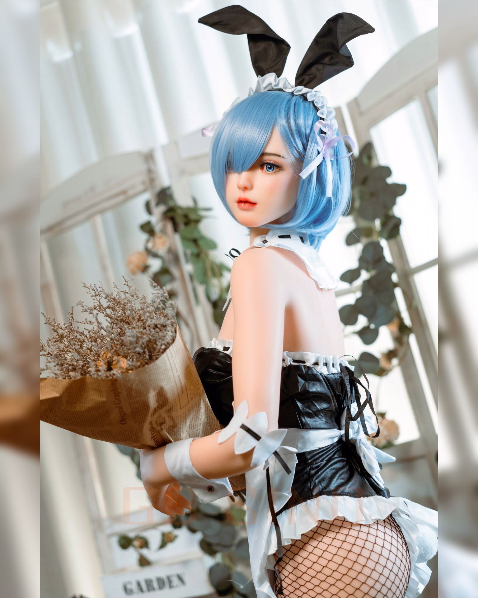 Picture of GD Sino 156cm/5ft1 C-cup Silicone Sex Doll – G1 Luozi (Cos Rem)