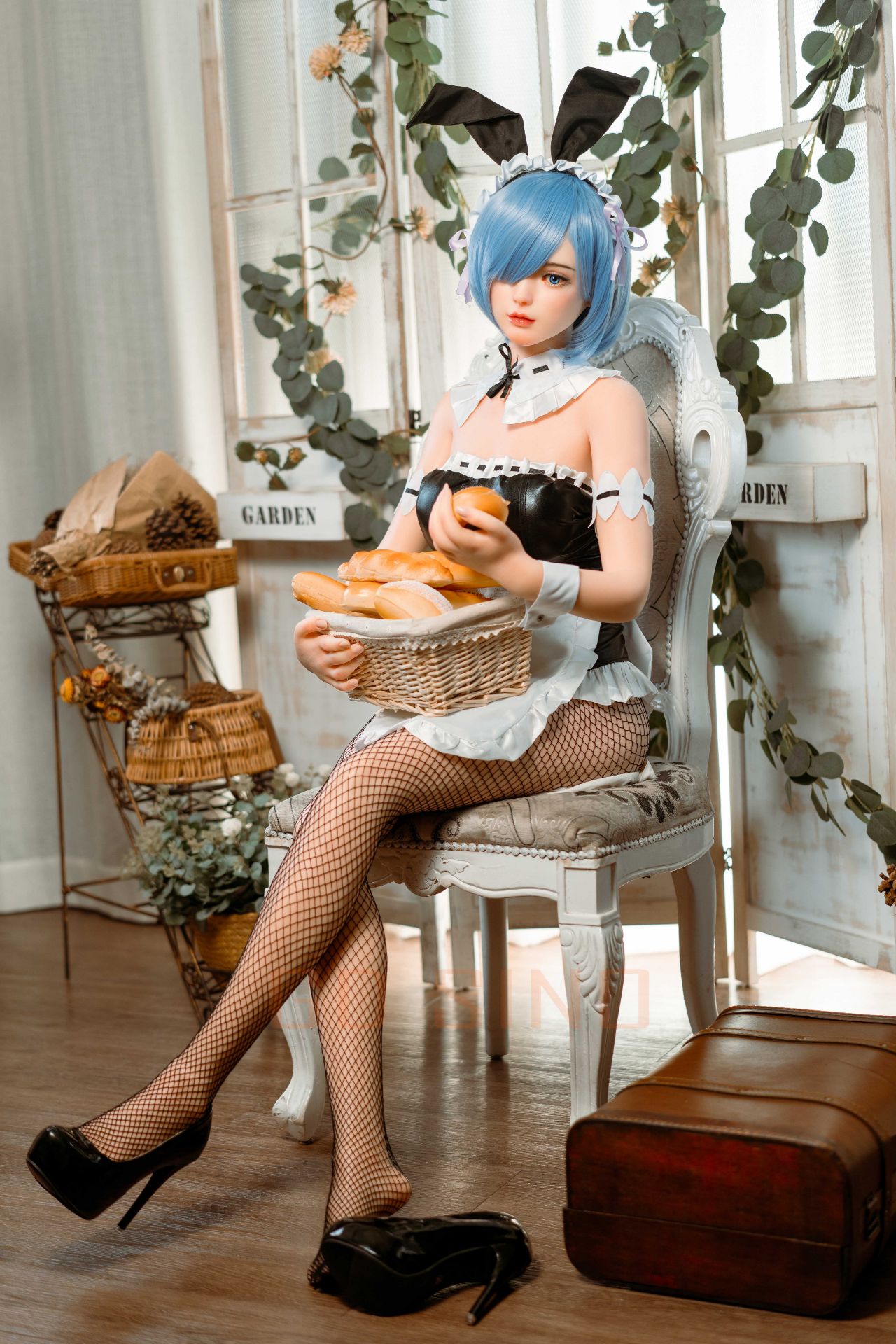 Picture of GD Sino 156cm/5ft1 C-cup Silicone Sex Doll – G1 Luozi (Cos Rem)
