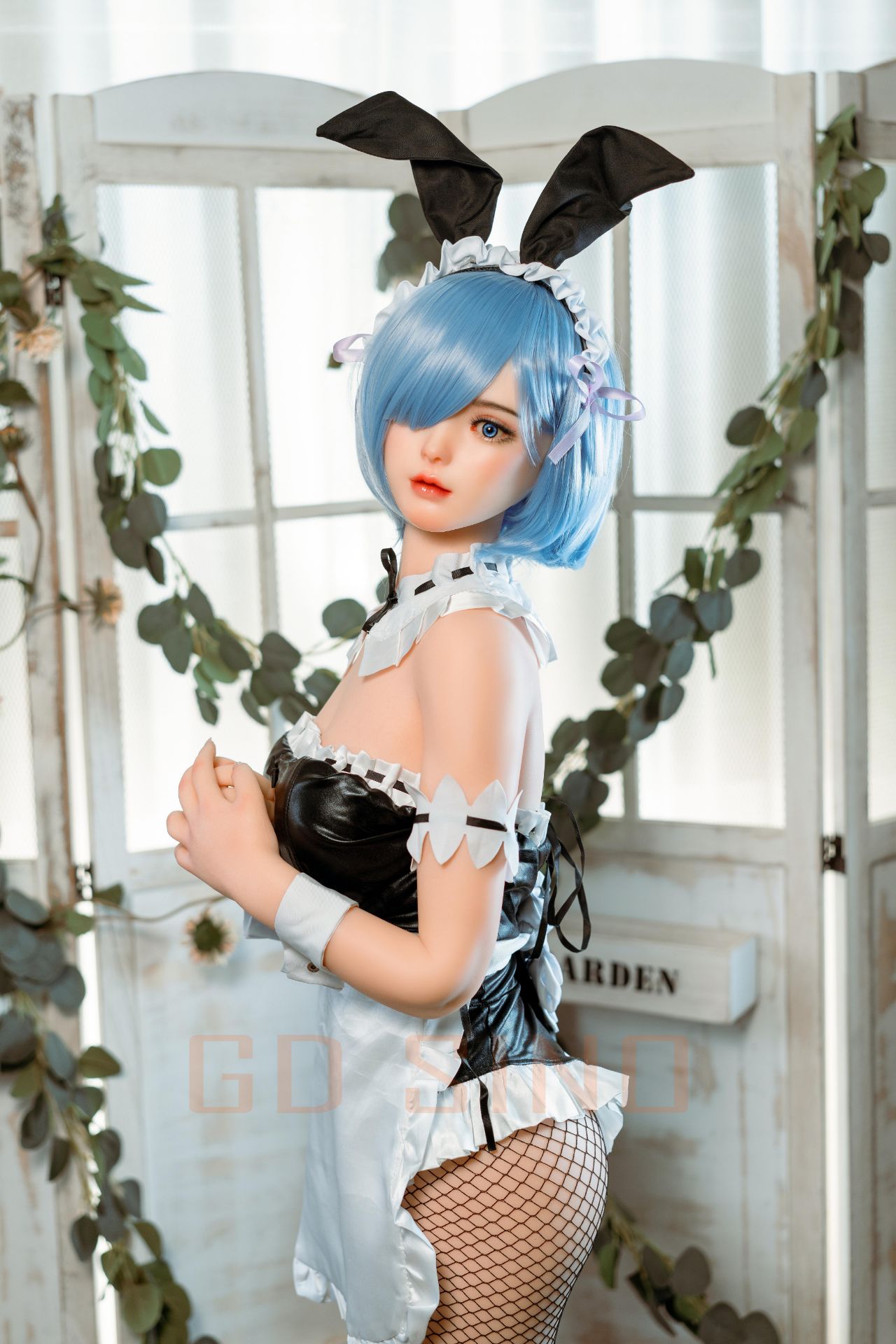 Picture of GD Sino 156cm/5ft1 C-cup Silicone Sex Doll – G1 Luozi (Cos Rem)