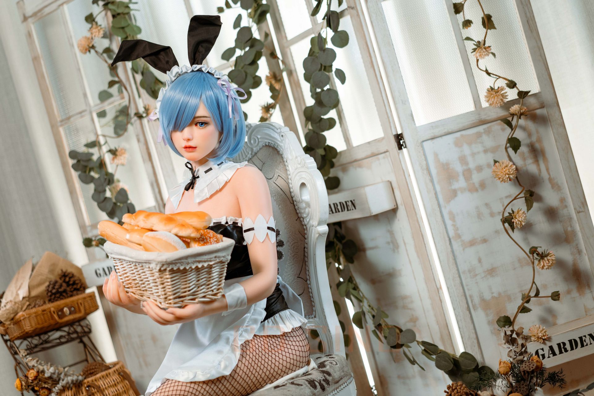 Picture of GD Sino 156cm/5ft1 C-cup Silicone Sex Doll – G1 Luozi (Cos Rem)