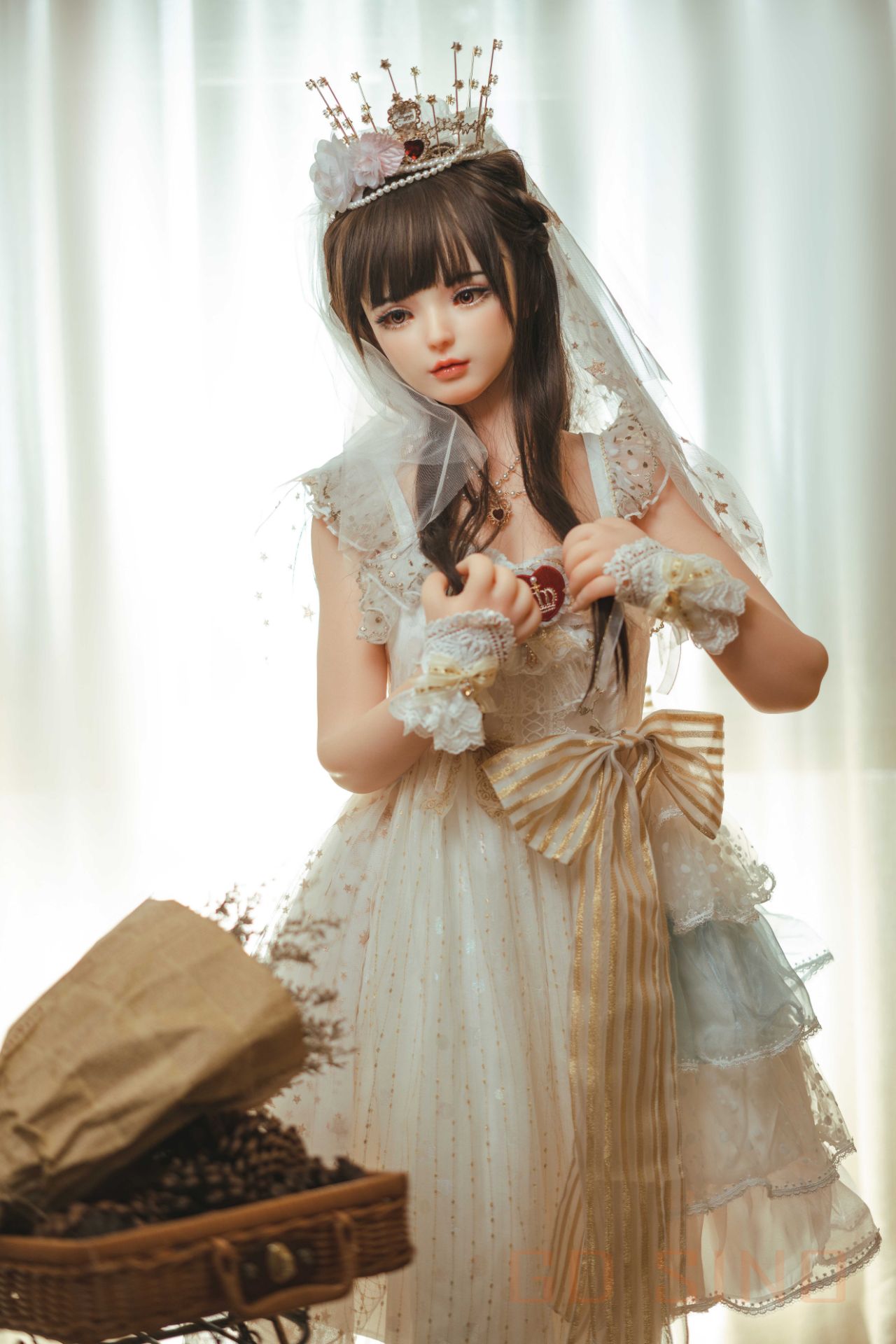 Picture of GD Sino 156cm/5ft1 C-cup Silicone Sex Doll – Luozi (Little princess)