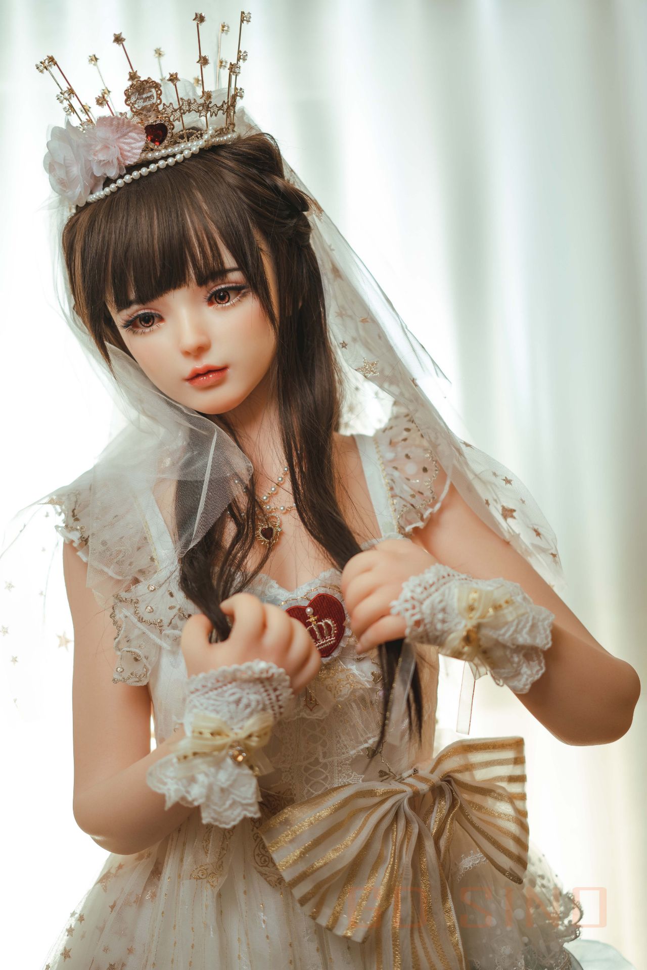 Picture of GD Sino 156cm/5ft1 C-cup Silicone Sex Doll – Luozi (Little princess)