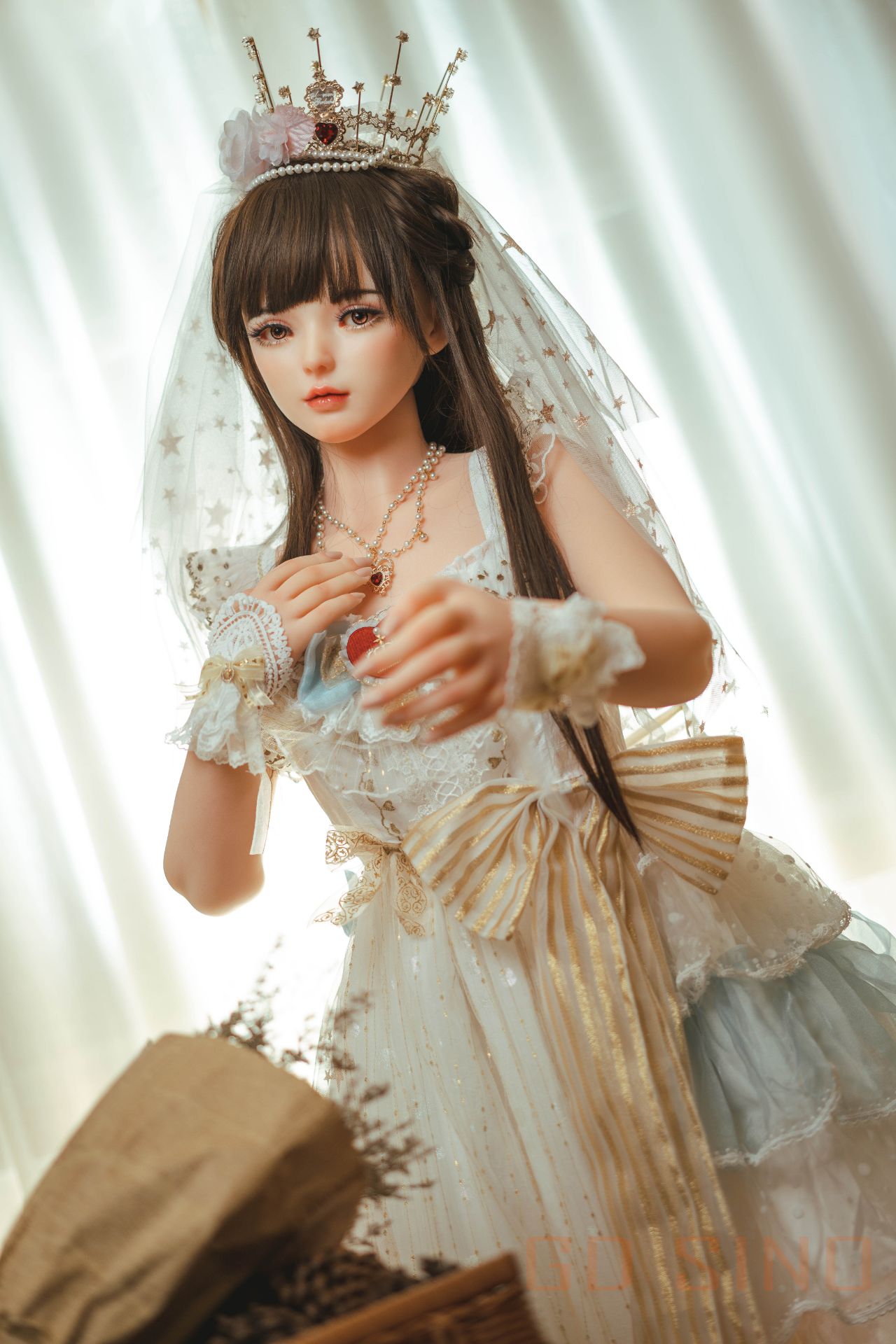 Picture of GD Sino 156cm/5ft1 C-cup Silicone Sex Doll – Luozi (Little princess)