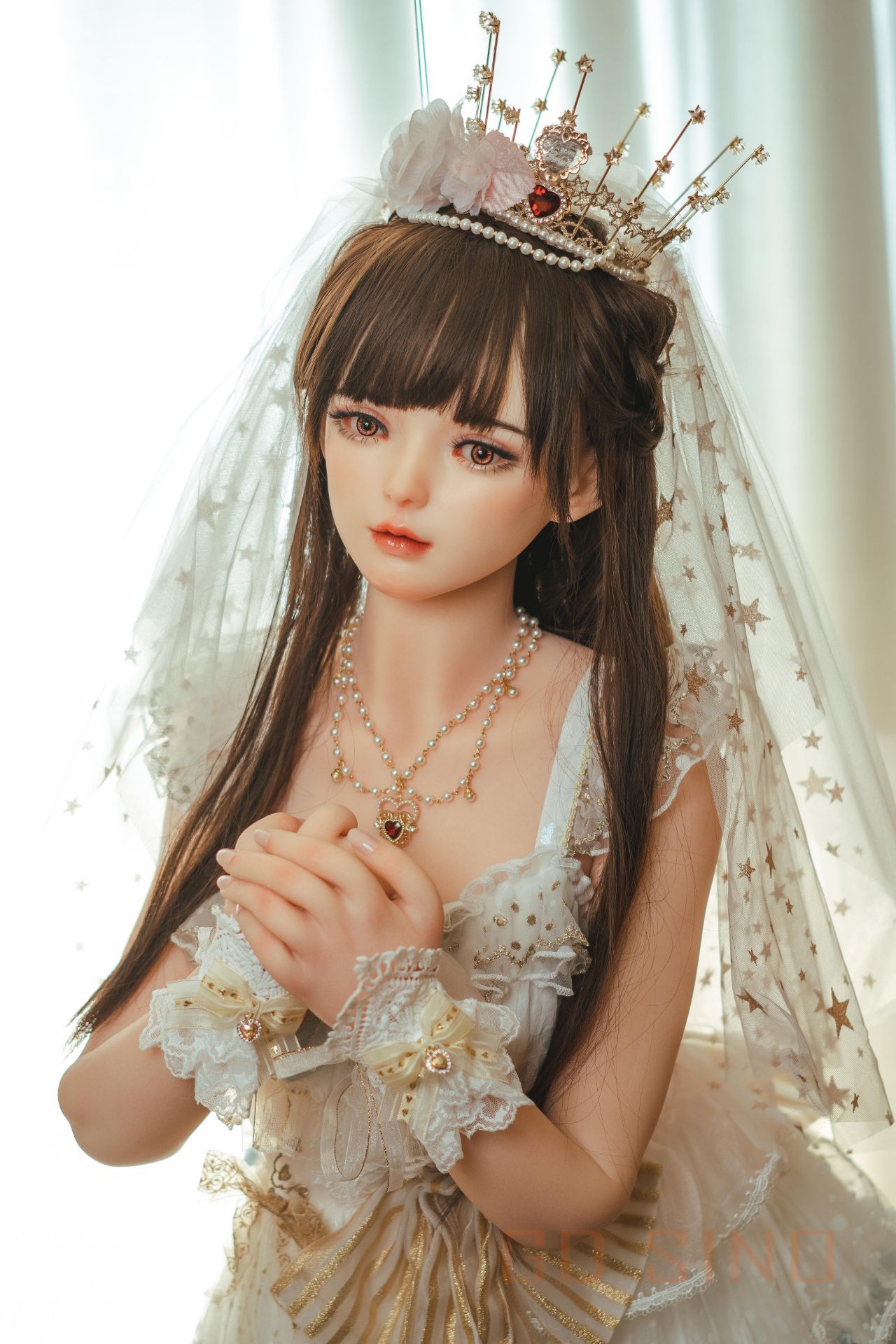 Picture of GD Sino 156cm/5ft1 C-cup Silicone Sex Doll – Luozi (Little princess)