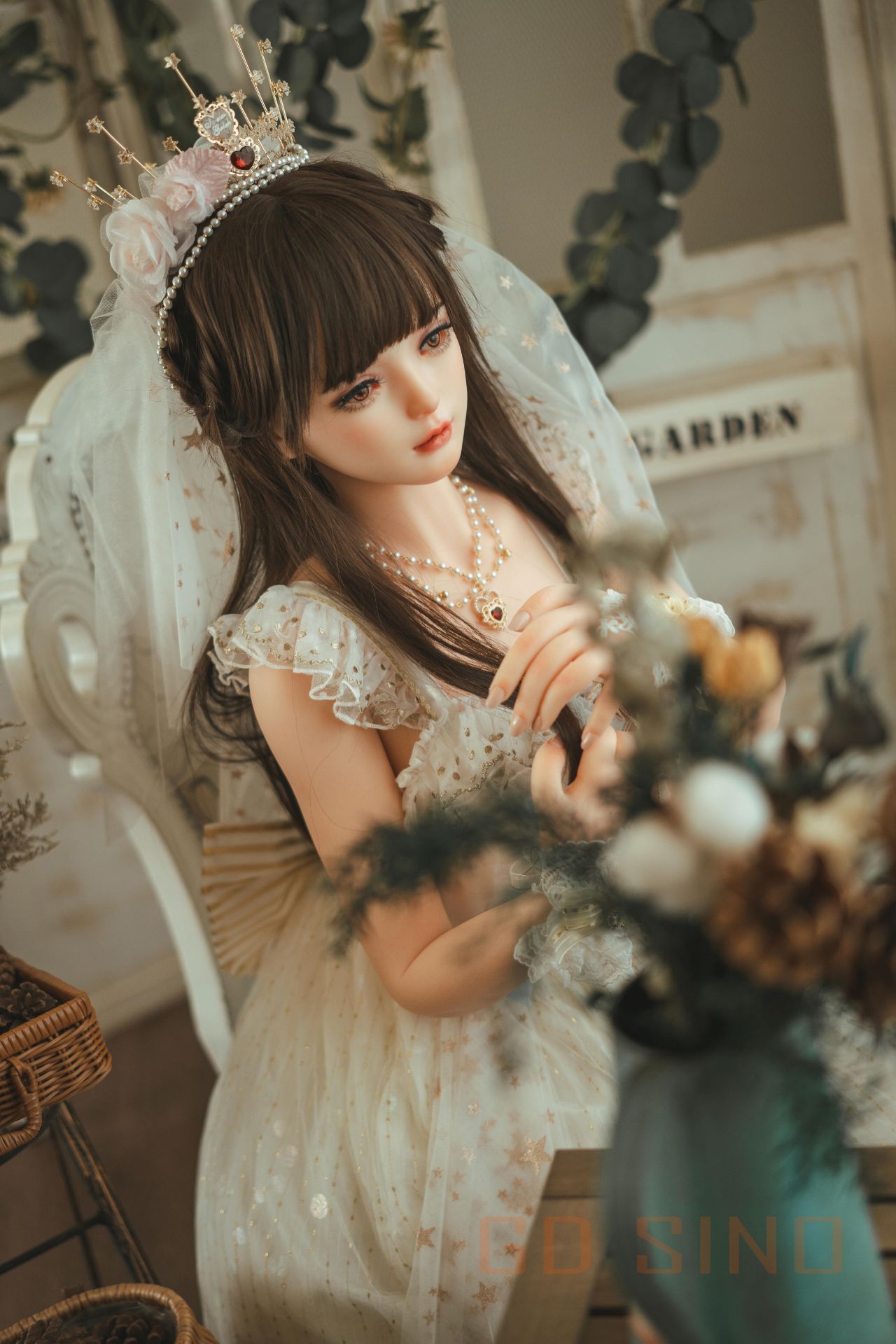 Picture of GD Sino 156cm/5ft1 C-cup Silicone Sex Doll – Luozi (Little princess)