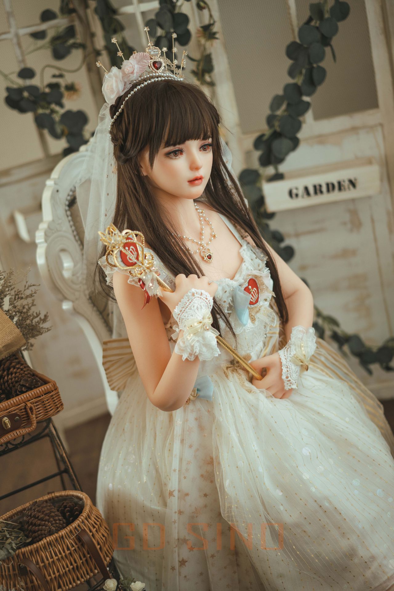 Picture of GD Sino 156cm/5ft1 C-cup Silicone Sex Doll – Luozi (Little princess)