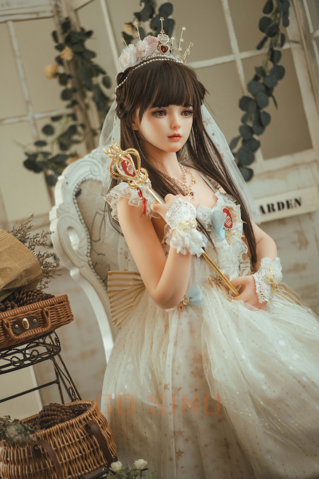 Picture of GD Sino 156cm/5ft1 C-cup Silicone Sex Doll – Luozi (Little princess)