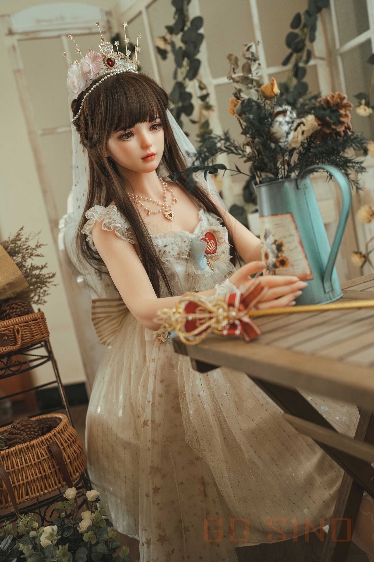 Picture of GD Sino 156cm/5ft1 C-cup Silicone Sex Doll – Luozi (Little princess)