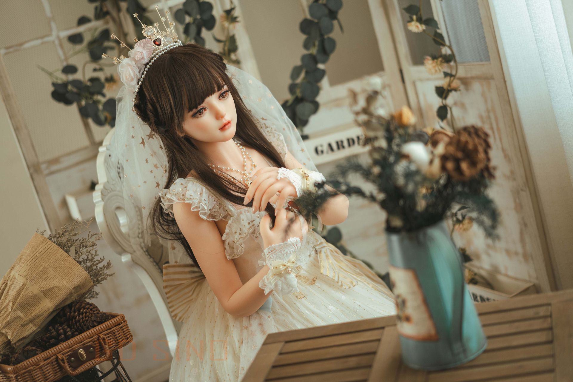 Picture of GD Sino 156cm/5ft1 C-cup Silicone Sex Doll – Luozi (Little princess)