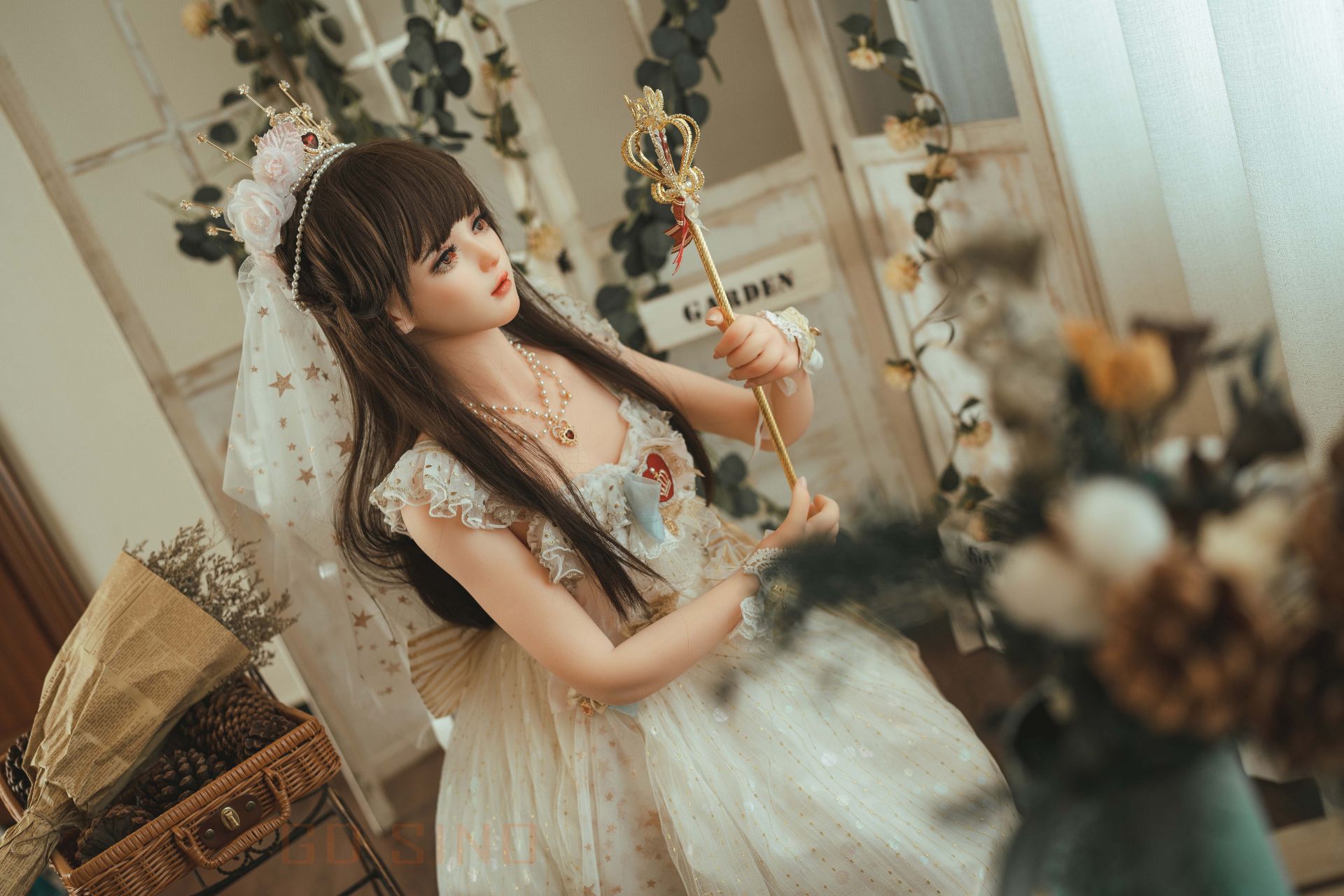 Picture of GD Sino 156cm/5ft1 C-cup Silicone Sex Doll – Luozi (Little princess)