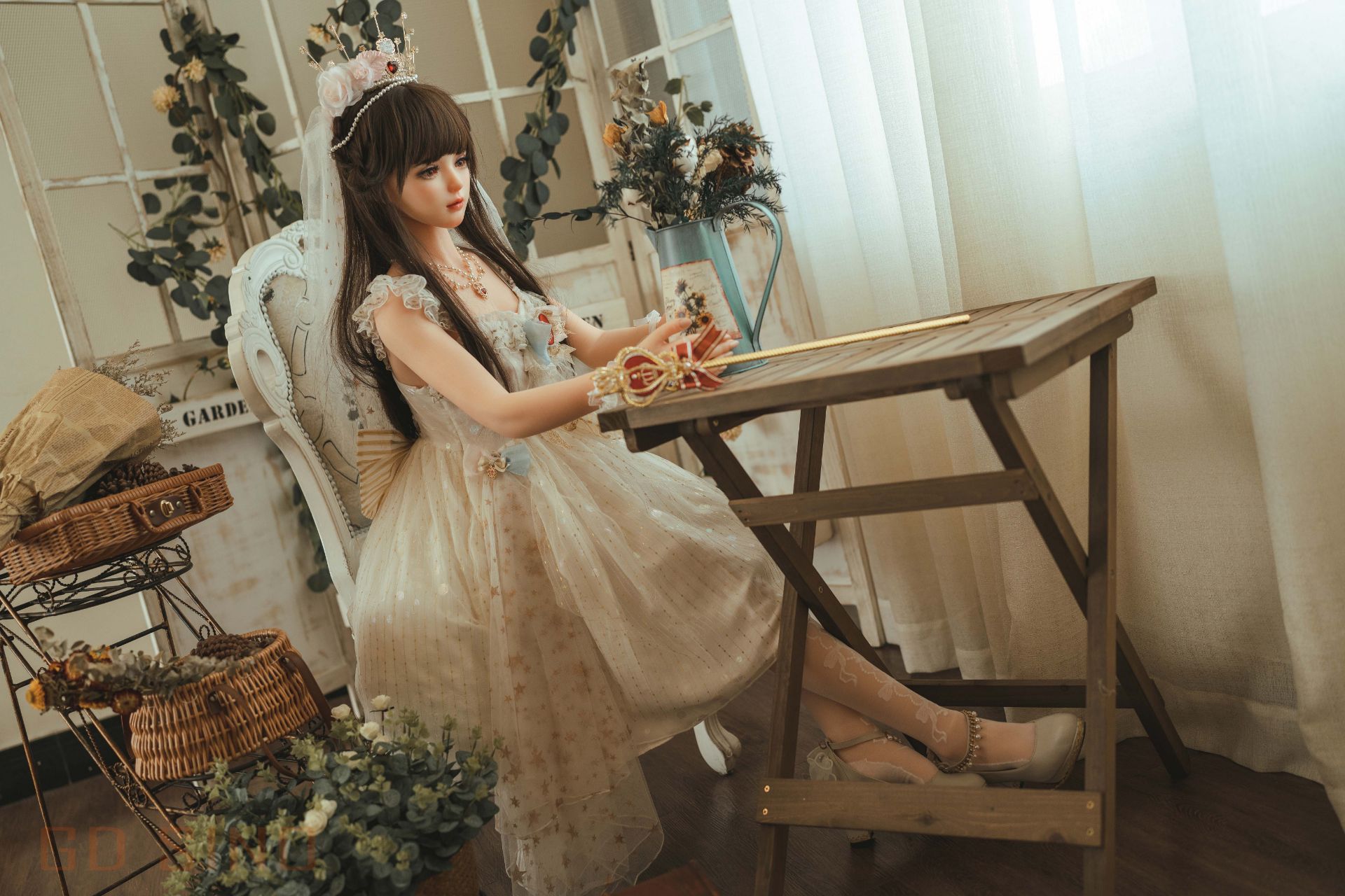 Picture of GD Sino 156cm/5ft1 C-cup Silicone Sex Doll – Luozi (Little princess)