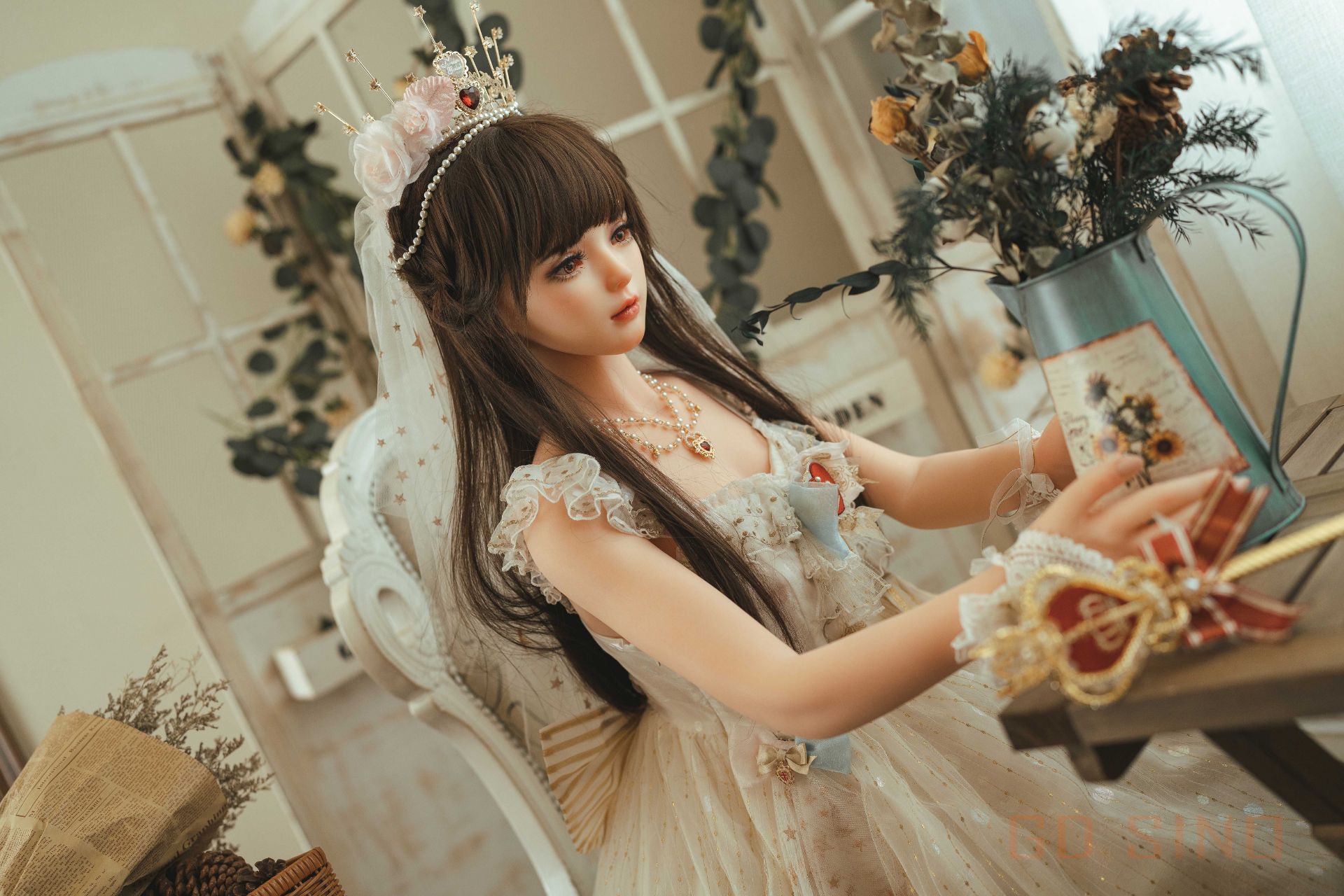 Picture of GD Sino 156cm/5ft1 C-cup Silicone Sex Doll – Luozi (Little princess)