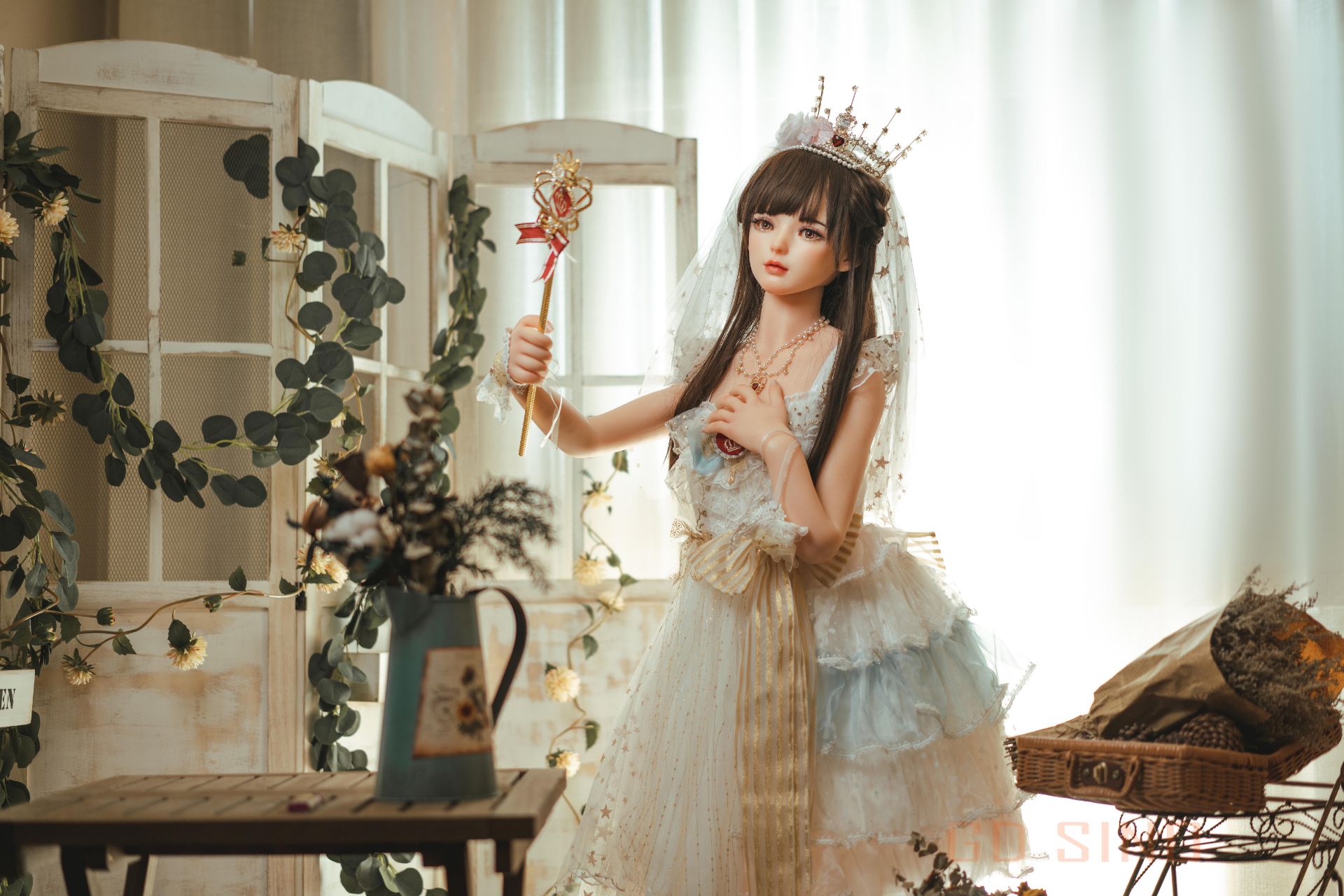 Picture of GD Sino 156cm/5ft1 C-cup Silicone Sex Doll – Luozi (Little princess)