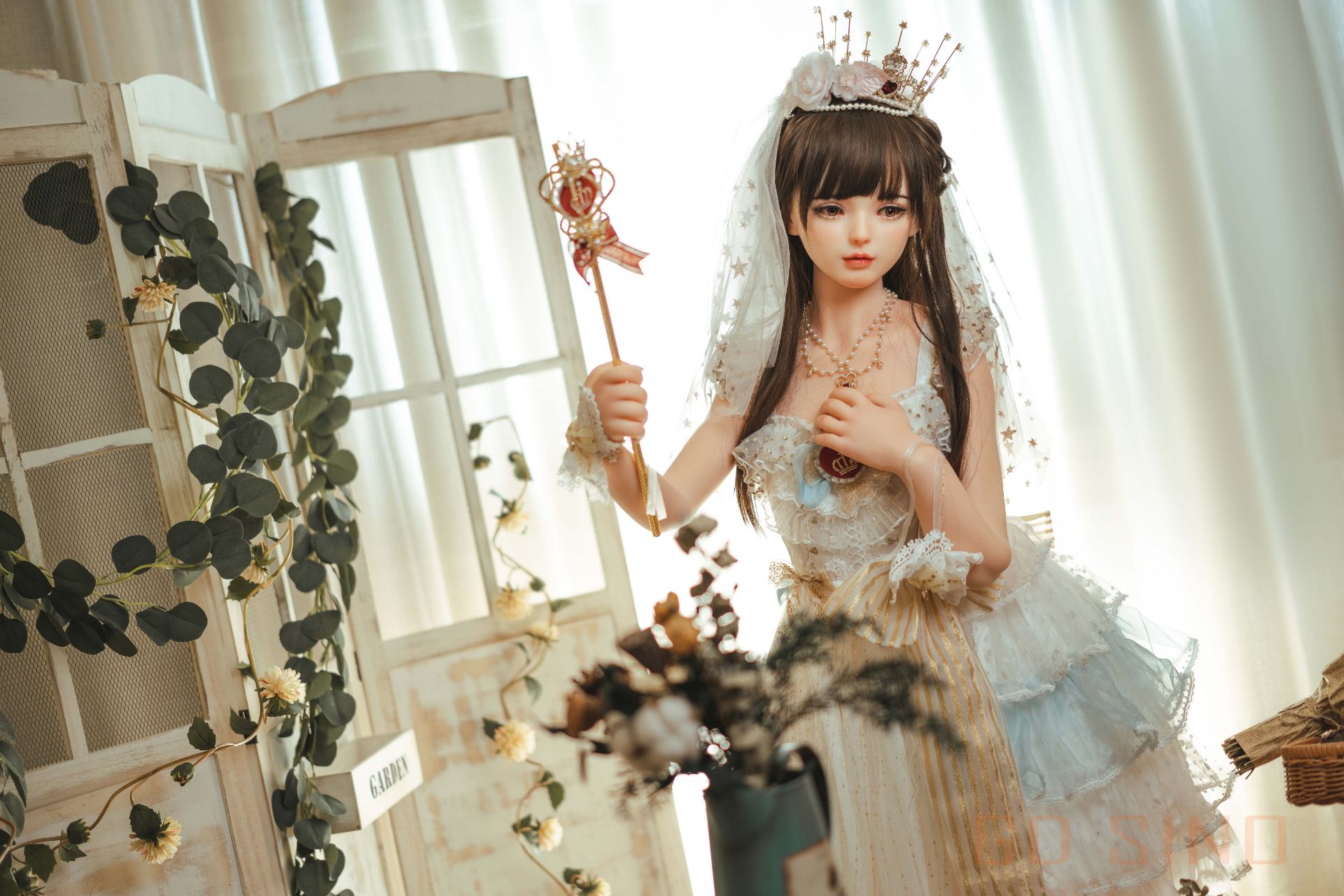 Picture of GD Sino 156cm/5ft1 C-cup Silicone Sex Doll – Luozi (Little princess)