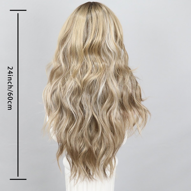 Picture of Platinum Blonde Wavy Long Sex Doll Wig