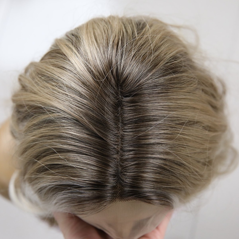 Picture of Platinum Blonde Wavy Long Sex Doll Wig