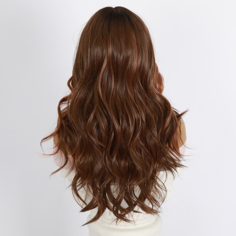 Picture of Brown Wavy Long Sex Doll Wig