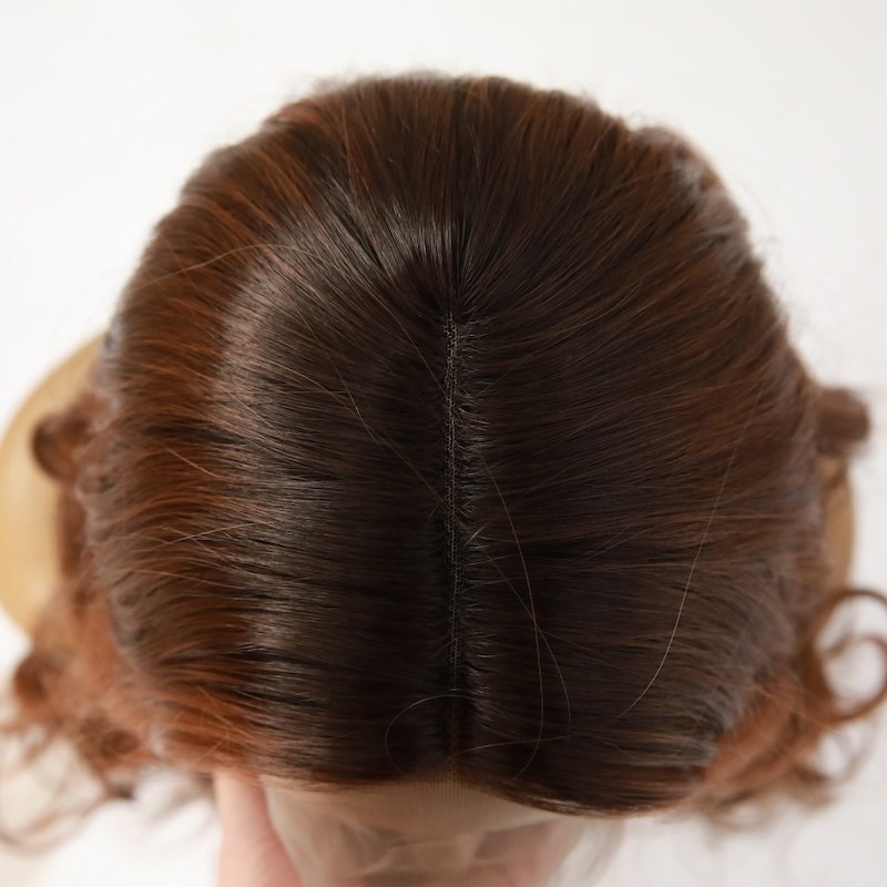 Picture of Brown Wavy Long Sex Doll Wig