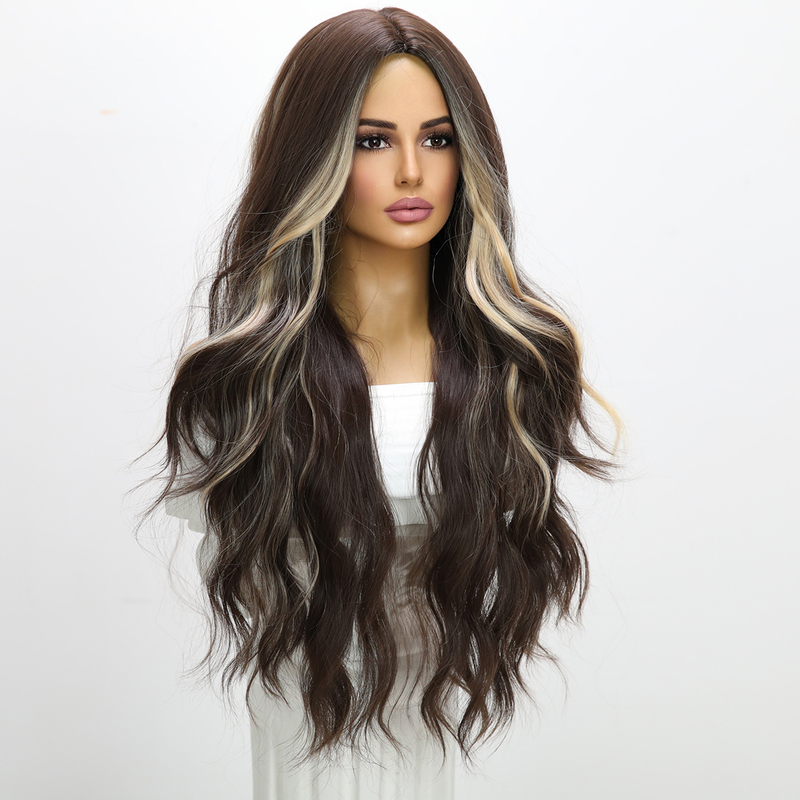 Picture of Brown Curly Middle Sex Doll Wig