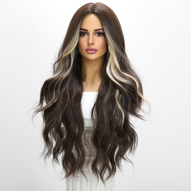 Picture of Brown Curly Middle Sex Doll Wig