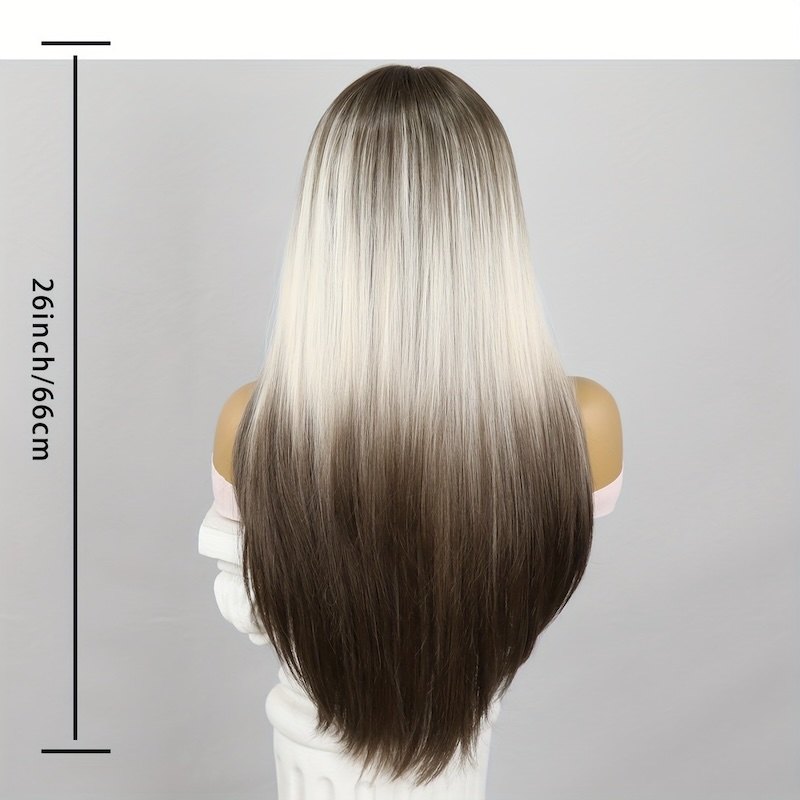 Picture of Dark Gray Gradient Sex Doll Wig