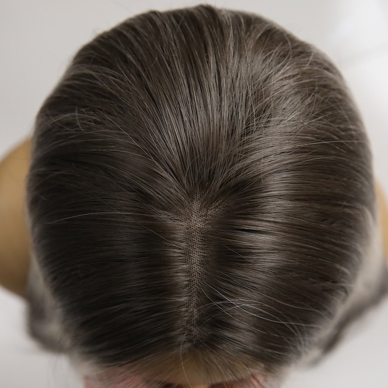 Picture of Dark Gray Gradient Sex Doll Wig