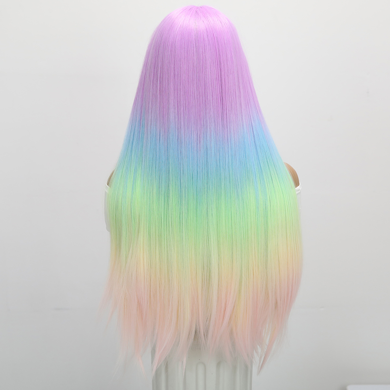 Picture of Rainbow Long Wig For Sex Doll