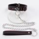 Picture of Leather Neck Choker with Chain