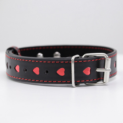 Picture of Leather Neck Choker with Chain