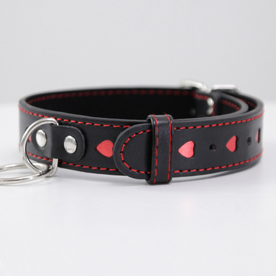 Picture of Leather Neck Choker with Chain